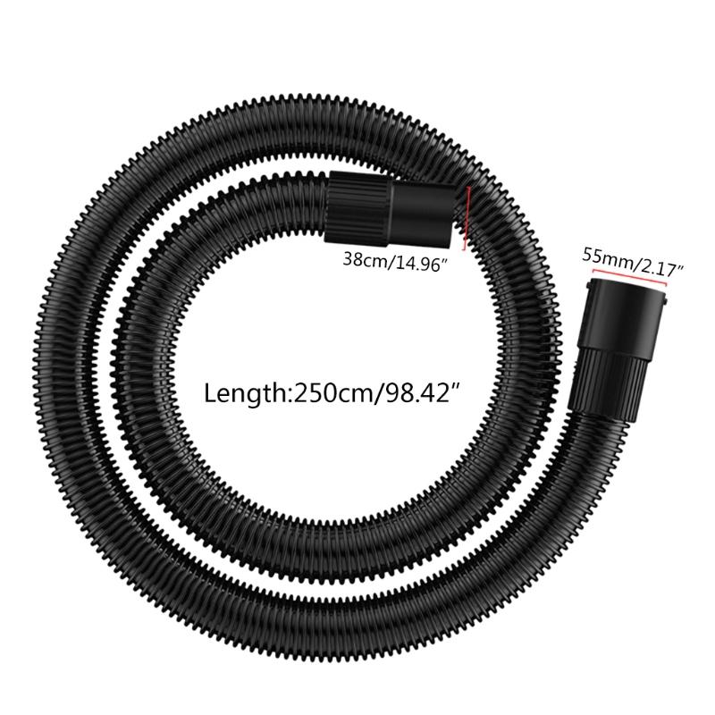 Black Dust Collection Hose For Use with Dust Collectors for Industrial Vacuum
