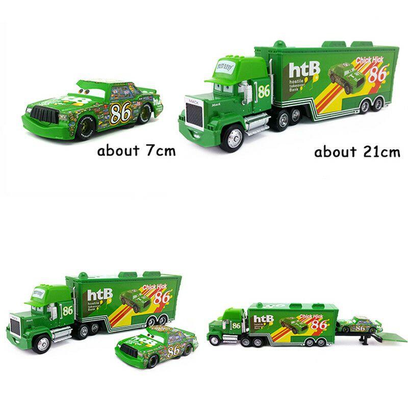 Pixar Cars Hexagon Castle Tent Kids Toy Set With Mack Lightning Mcqueen King Jackson Storm Racers