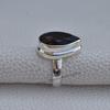 Natural Smoky Quartz Ring, 925 Sterling Silver Ring, Teardrop Smoky Ring, Gift for Her, Capricorn Birthstone Ring, Handmade Ring