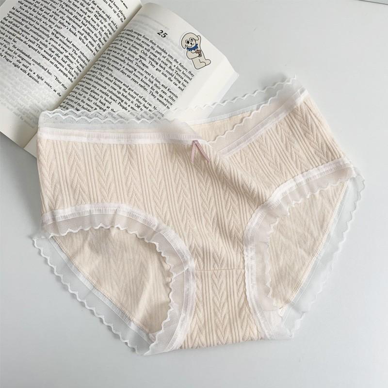 

Антибактериальные трусики из чистого хлопка, жаккардовые, со средней посадкой, удобные трусики-треугольники для женщин L