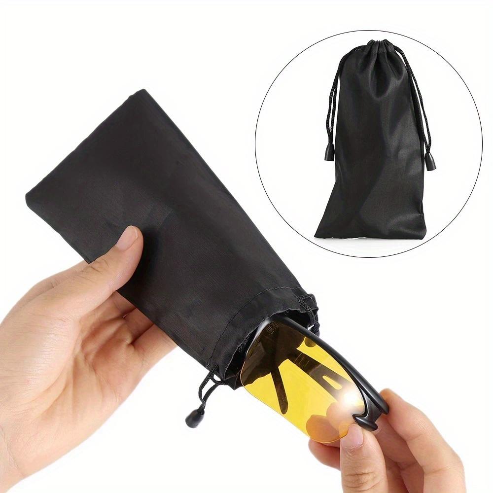 50pcs Ultra Fine Microfiber Sunglasses Pouch Dustproof Eyewear Bags with Drawstring Lightweight Durable Travel Storage Pouch