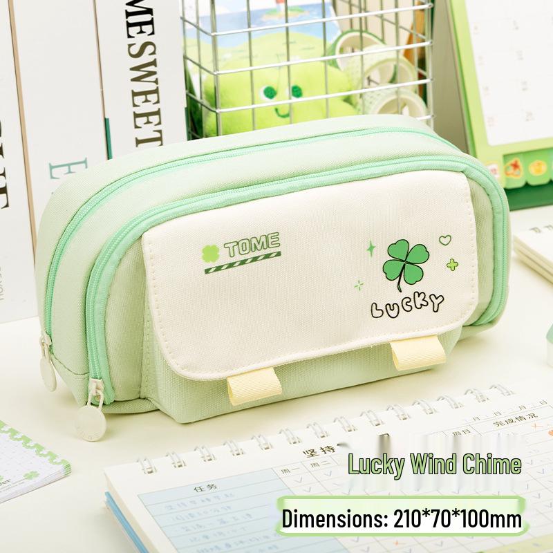 Clover Large Capacity Flip Cover Pencil Case for Students