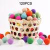 100Pcs 20Mm 100% Wool Felt Balls Diy Balls Hanging Accessories Candy Color Pom Pom Ball For Kids Party Crafts Children'S Toys