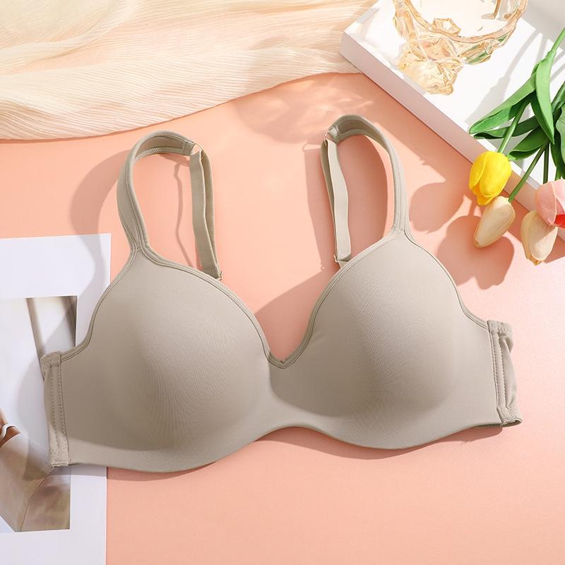 

FINETOO Бюстгальтер пуш-ап больших размеров для женщин, однотонное нижнее белье, удобное нижнее белье 42C хаки