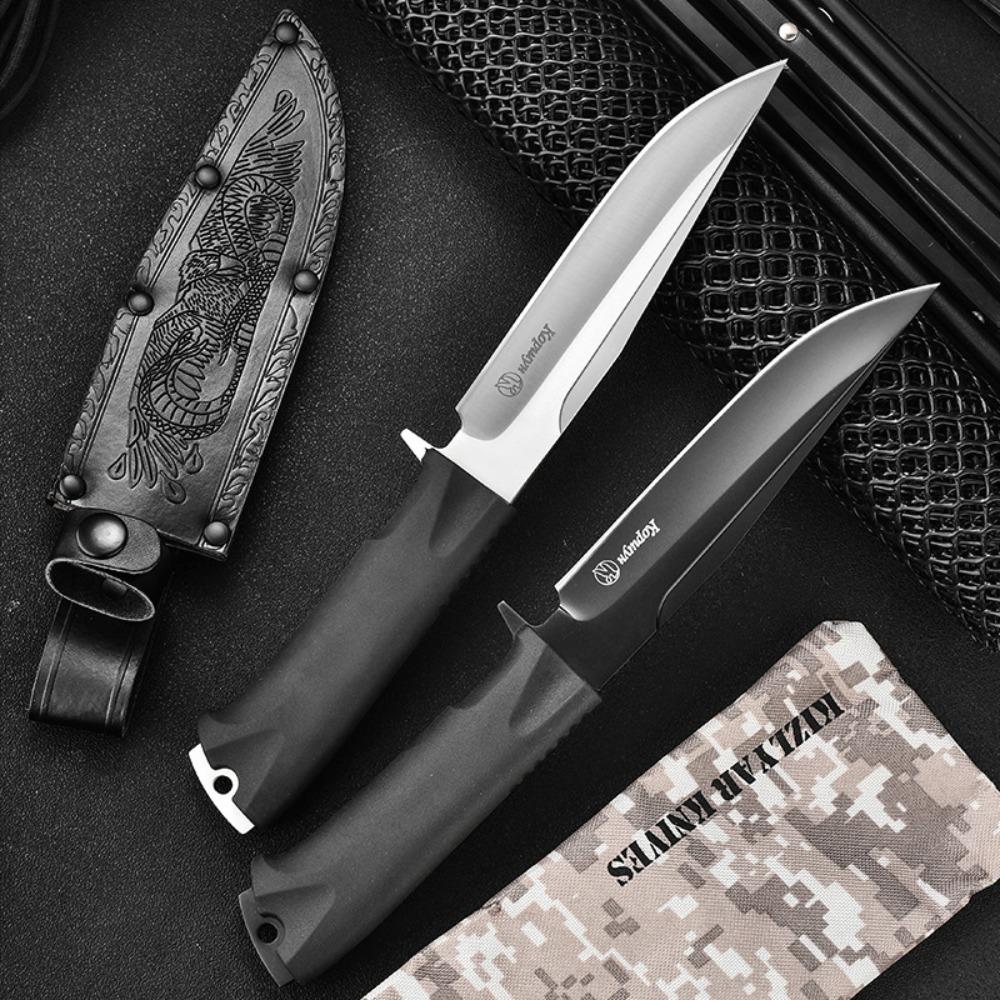 Outdoor Knife Camping Straight Knife High Hardness Knife Portable