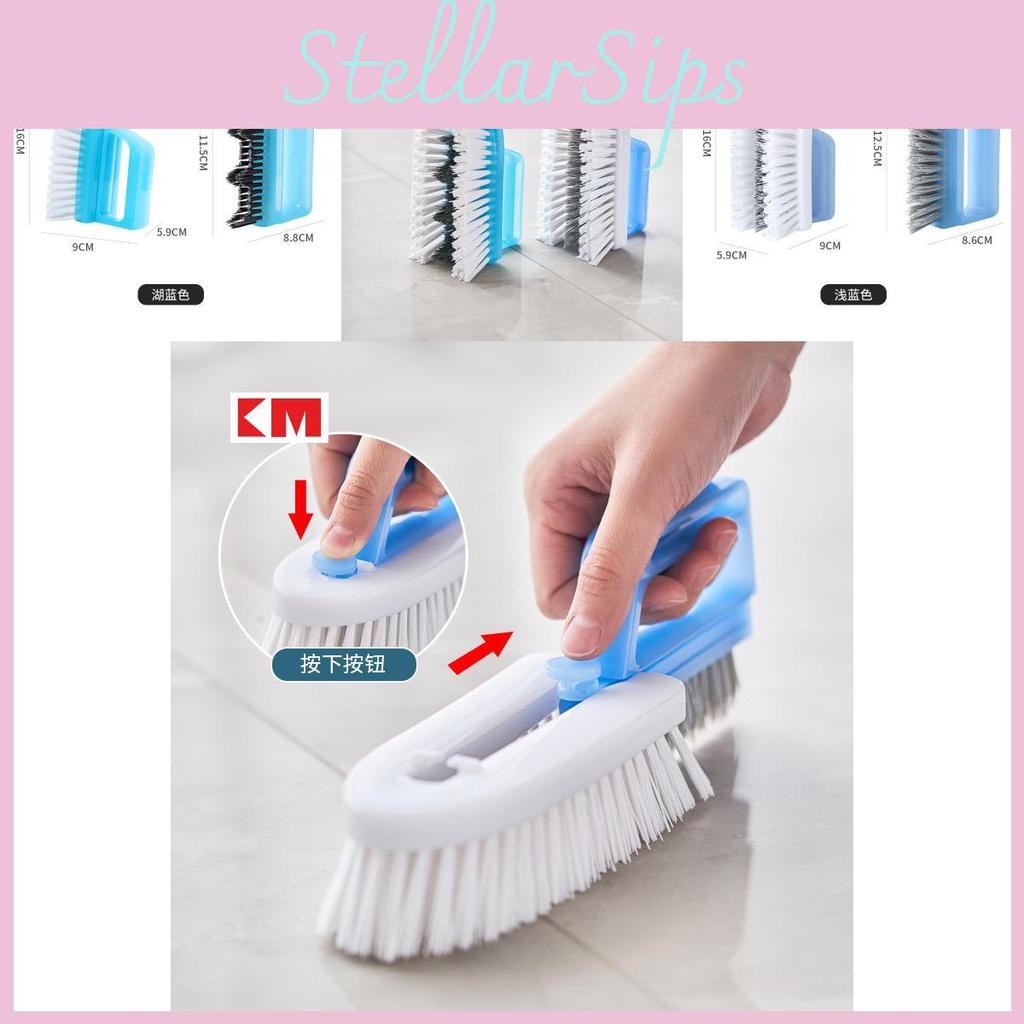 Versatile Plastic Floor Brush For Bathroom Tile Grout And Drain Maintenance
