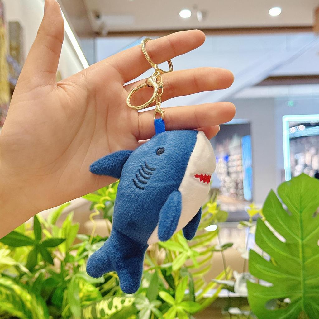 Plush Shark Keychain Doll - Cute Bag Charm & Wedding Toss Accessory