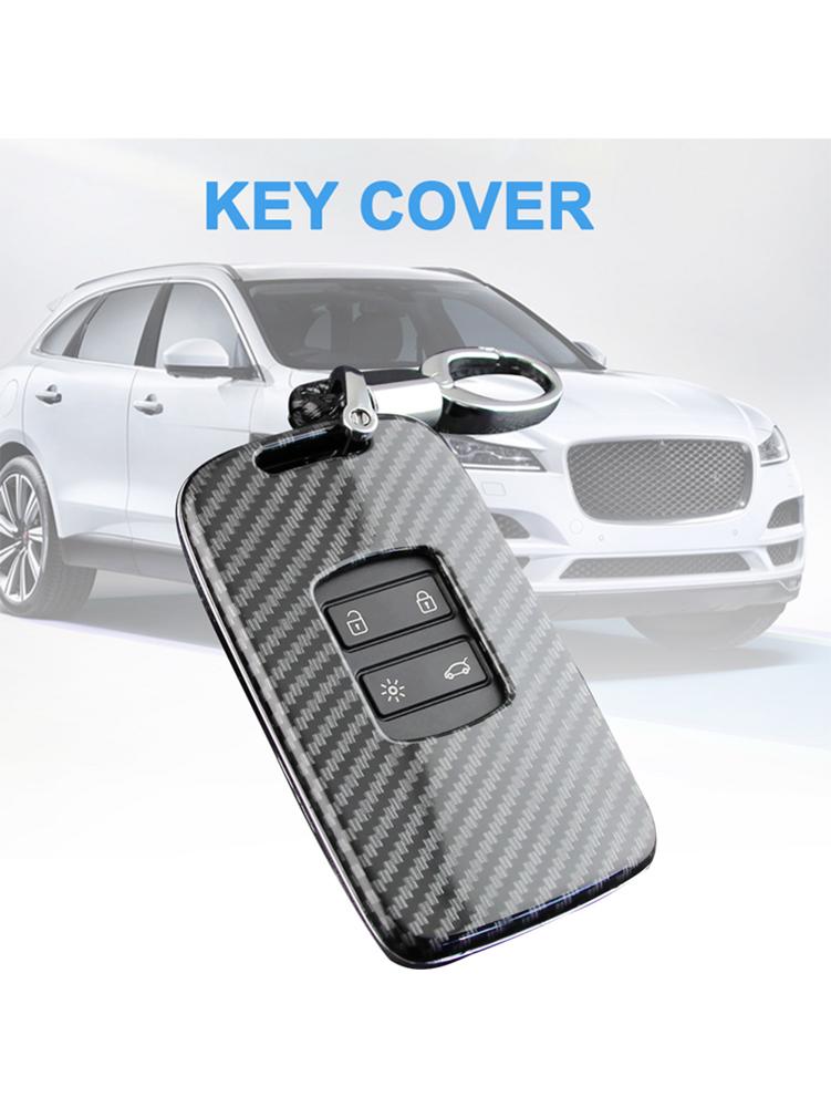 Car Key Cover Key Case Fob Bag Holder ABS Hard Shell Cover Parts Fit For Renault Koleo Kadjar Megane S 2017-2019