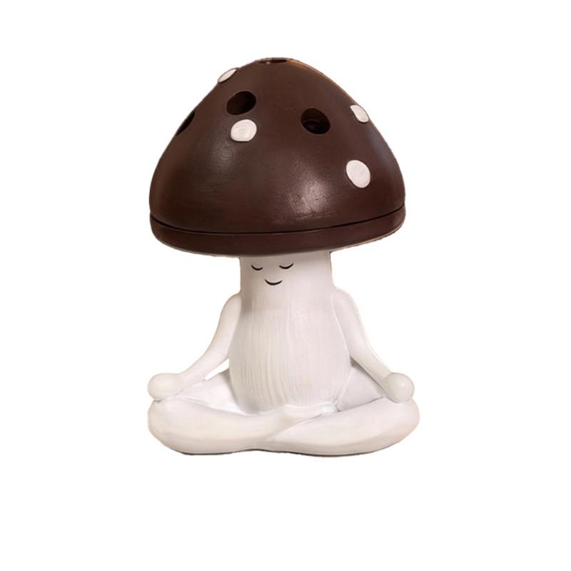

Resin Mushroom Shaped Incenses Burners For Home Decoration And Relaxation Living Room Bedroom Ornament кавовий