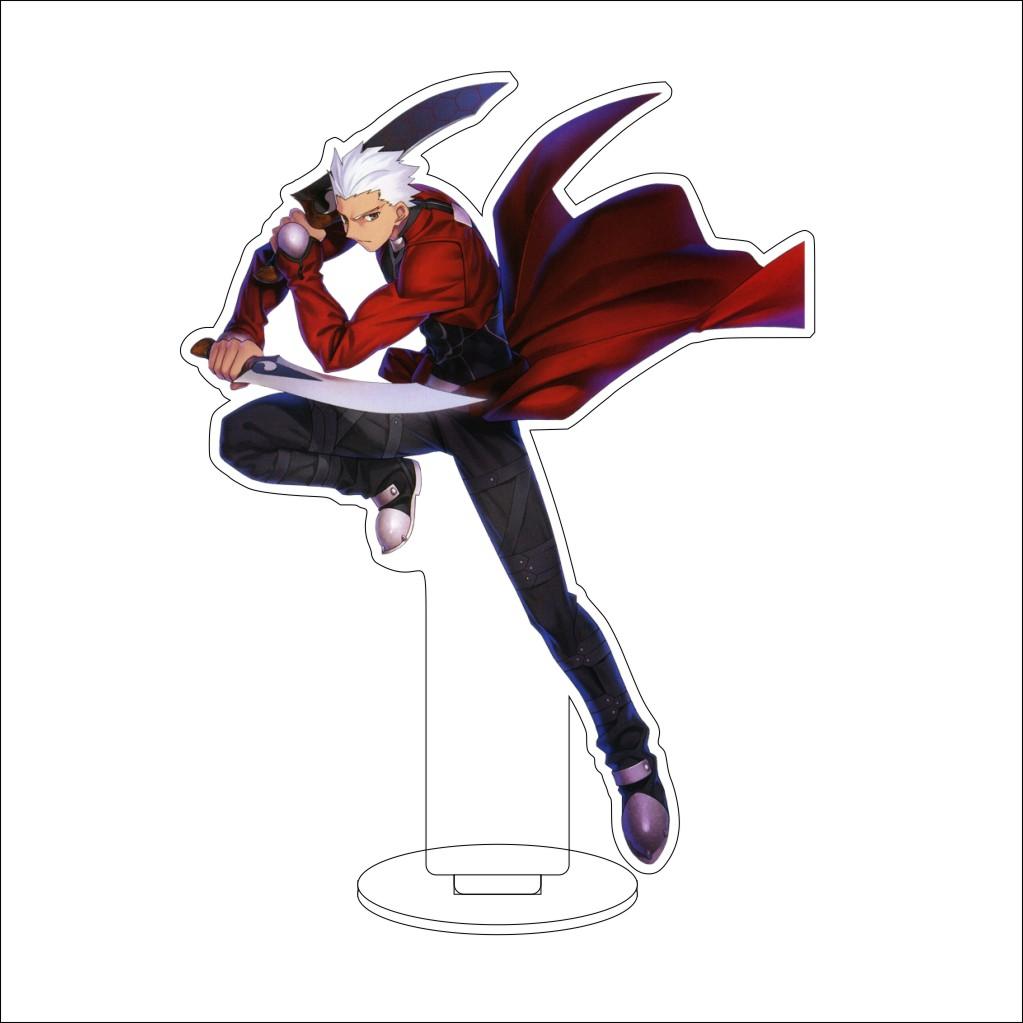 16CM Anime Fate stay night Cosplay Acrylic Stand Ornaments Sakura Matou/Illyasviel von Einzbern Figure Stand Halloween Gifts