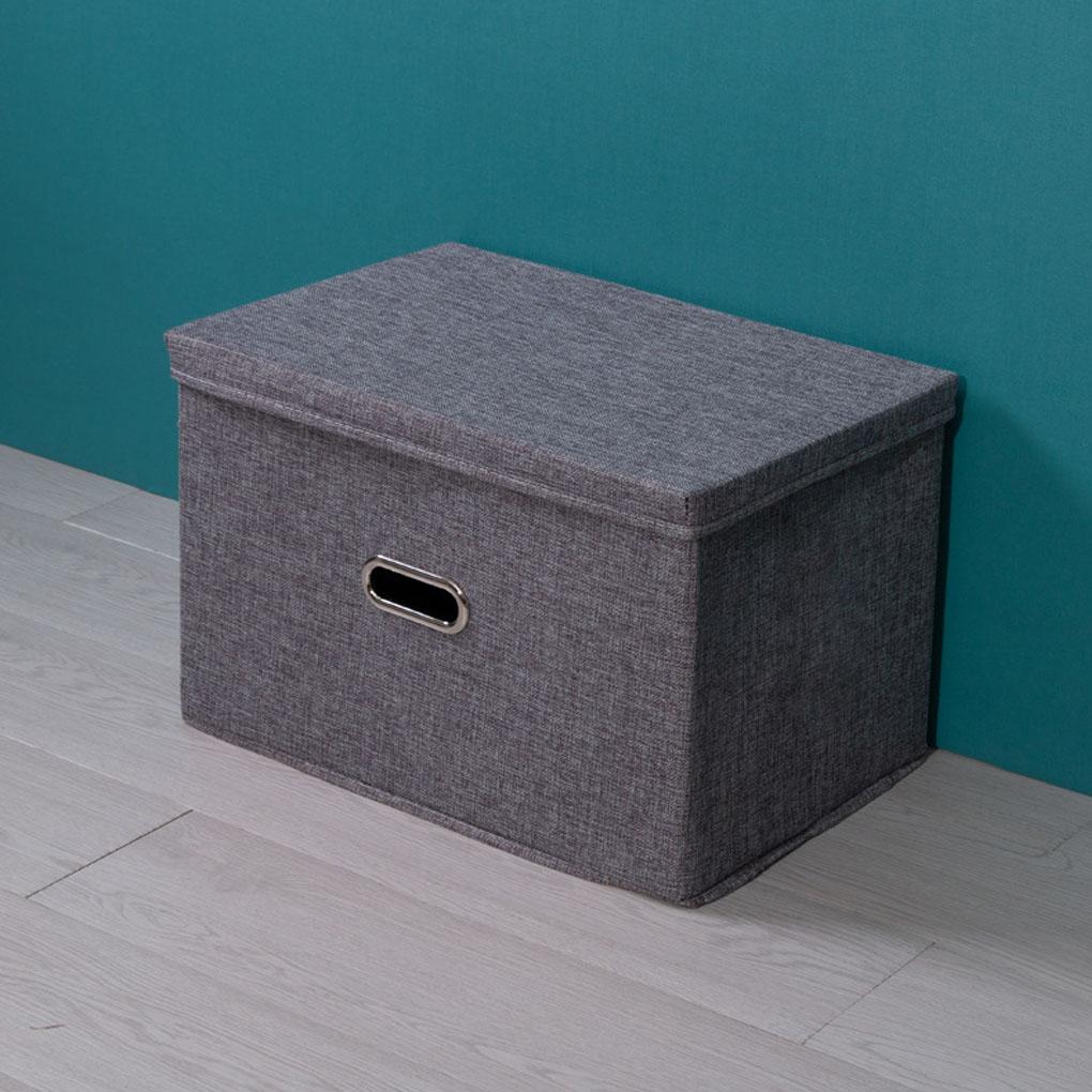 Capacity Lid Clothes Fabric Storage Box Organizer Closet Quilt Home Household Office Nursery Organization Tool