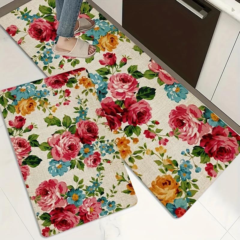 1PC Beach&Wave Pattern Door Mats Kitchen Rugs Non-Slip Pop Design Living Room Rugs Bath Mat Carpet for Home Sink Laundry Decor