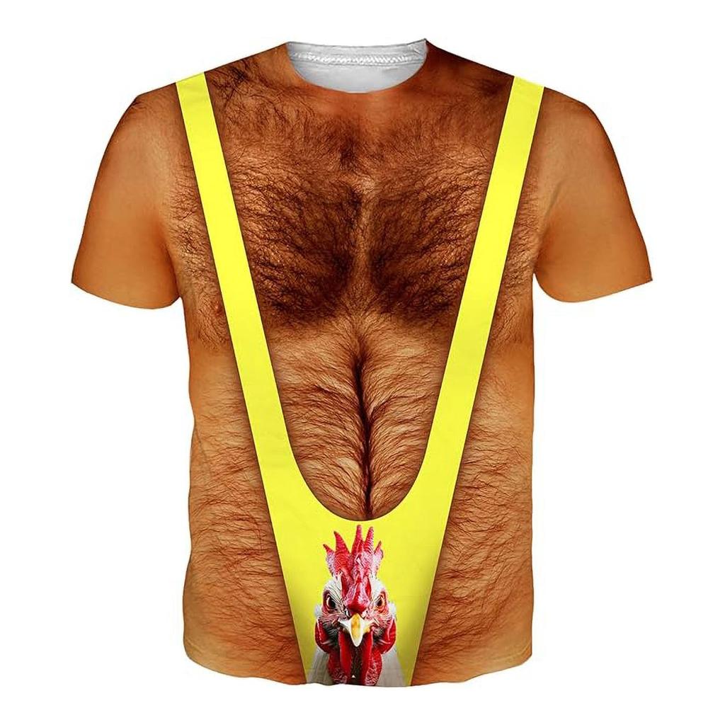 Men's Loose Fit Short Sleeve T-Shirt with Printed Graphic Design Casual Comfortable Lightweight Top for Everyday Wear