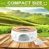 KAYCROWN Teapot Warmer Ceramic Tea Warmer for Teapot Tealight Warmer with Tealight Holder for Heating Coffee Milk Tea Warmer Te