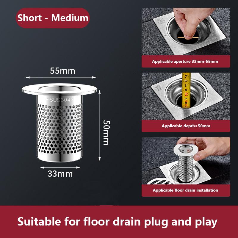 

Фильтр для слива отходов из нержавеющей стали, фильтр для слива в полу, аксессуары для кухни своими руками, сливы для раковины в ванной, улавливатель волос A2