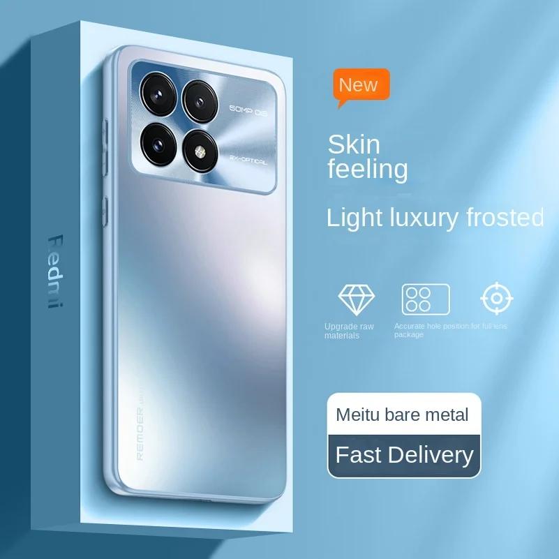 

Matte Acrylic Cover Metal Camera Protect Case For POCO X6 Pro POCO X6 5G POCO F5 Pro Hard Shockproof Cover For POCO X6 Pro 5G