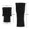 3 Pairs Womens Short Boots Socks Crochet Knitted Boot Cuffs For Winter Warm
