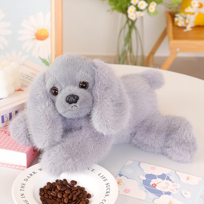 

Симпатичные плюшевые игрушки для домашних животных, плюшевые игрушки для собак, милые мягкие игрушки, реалистичные куклы-щенки, подушки для дивана, подушки для детей, девочек, подарок, декор 30cm серый