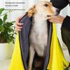Extra-Large Quick-Dry Absorbent Towel for Pets - Ideal for Teddy, Golden Retriever, Dogs & Cats