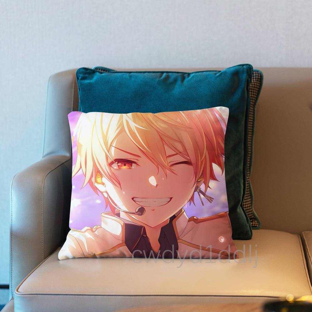 Tenma Tsukasa PProject SEKAI Pillow Case Short Plush Sofa Decorative Gift Home Doublesided Printing Cushio