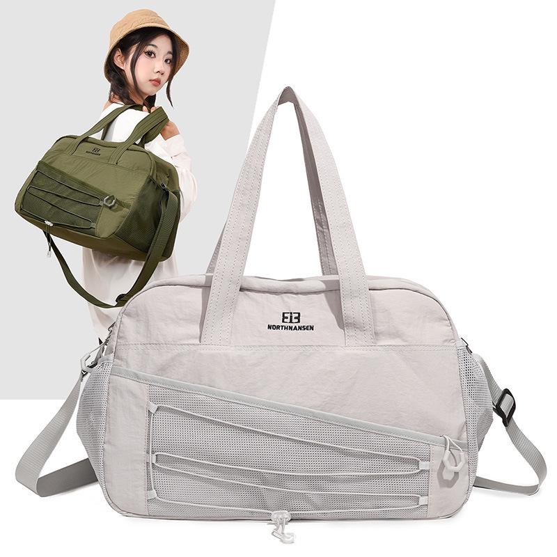 Lightweight Large Capacity Crossbody Bag with Shoe Compartment for Travel & Sports