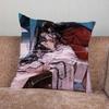 HHeaven Cartoon Officials Blessing Pillow Case For Home Bedroom Car Office Decoration Living Room Sofa Cushion Cover Suitable