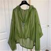 Pluis Casual Size Womans Jacket Lightweight Breathable Jacket Summer Lightweight Sunscreen Hooded Jacket