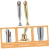 Pieces Unique Stainless Steel Pen Holder Simple Pen Stand for Desk Pen Organizer and Office Accessories