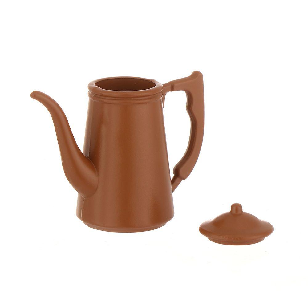 1:12 Scale Dollhouse Kettle Miniature Teapot Mini Watering Pot Doll Accessories Scene Model Dolls House Furniture Playing Gift