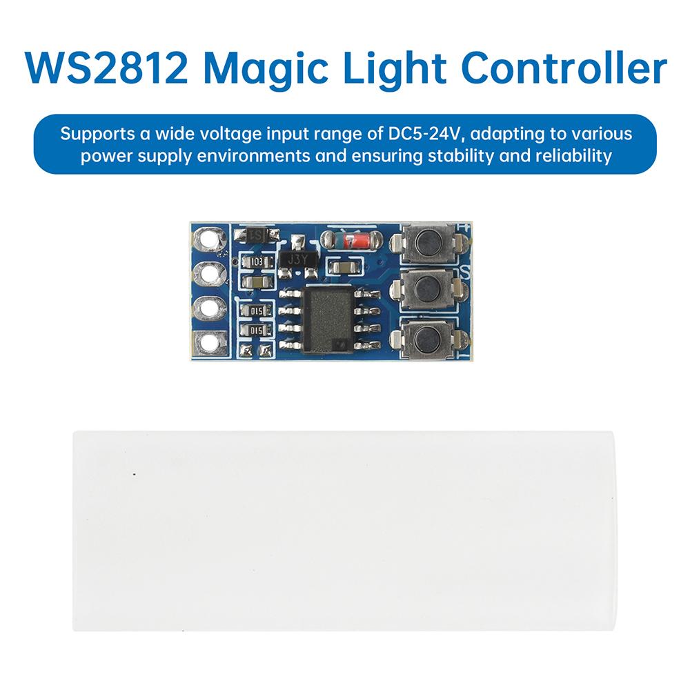 DC 1-11V WS1811 Colorful Light Controller TM1911 Interrupt Resume 16711 Driver 1911 Flow Light Control Board RGB COB