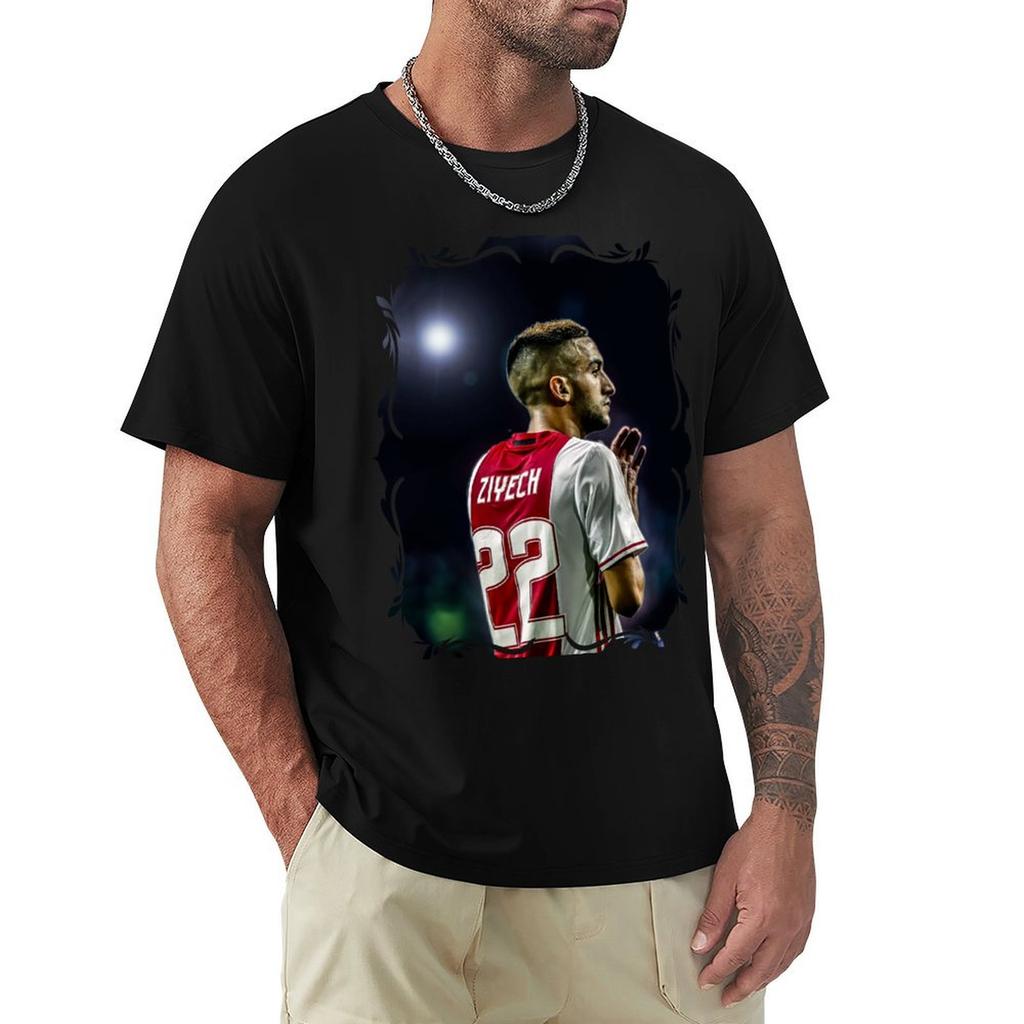 Hakim Ziyech Tshirt Sweat Resistant Workout Tee Shirt