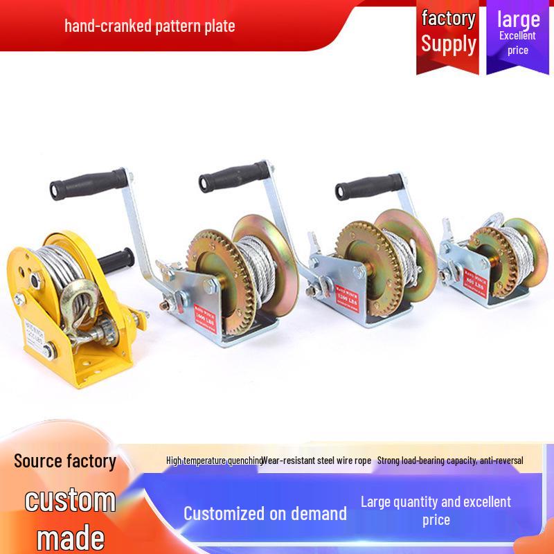 

Усиленная стальная проволока ручная лебедка для дома и малых лифтов Galvanized 500 lbs - 8m