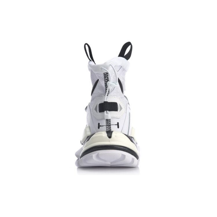 Li Ning 2.0 Hi Dw High-Top Sports Casual Shoes Unisex Sneakers White Black AGWQ006-1