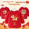 Waterproof Stain-Proof Baby Coveralls: Stylish Long Sleeve Infant Outerwear for Boys & Girls - Perfect for Autumn, Winter, and Chinese New Year.
