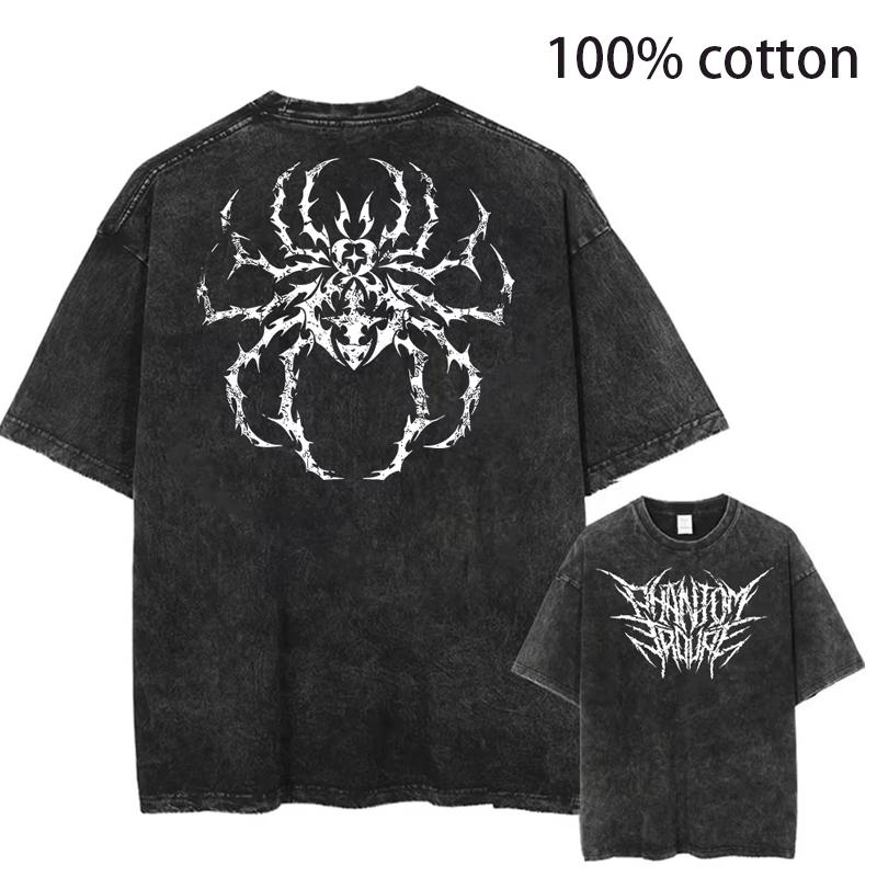 

Anime Hunter X Hunter Hisoka And Chrollo Logo Washed Graphic TShirt Men Vintage T-Shirts Casual Cotton Streetwear Harajuku Top 4XL