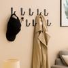 10Pcs Metal Wall Mounted Coat Hooks Iron Coat Single Hanger Wall Hanging Hook  Bathroom Use