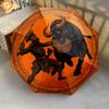 Warrior Cow  pattern, automatic folding umbrella, portable and foldable design, 8 ribs, a Christmas or birthday gift.