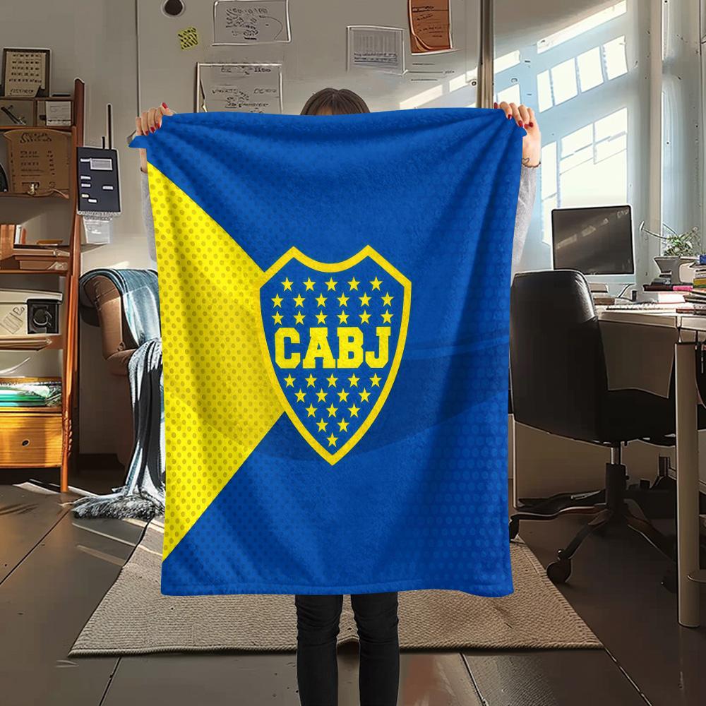 Club Atlético Boca Juniors Flannel Blanket, High quality Comfortable for All Seasons, Home Decor, Warmth and Comfort