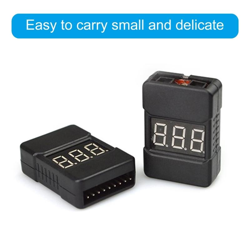 1-8S Liion/Fe Battery Voltages Tester Low Voltages Buzzers Alarm Checkers for Vehicles & Remote Controls Toys