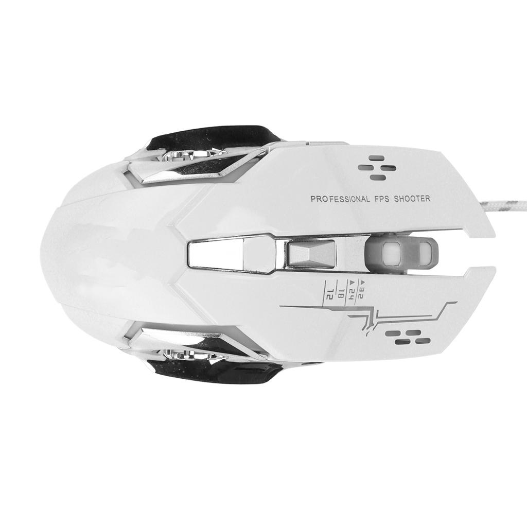 Kabelmaus 6 Tasten USB-Anschluss Gaming Leuchtend Ergonomisch Optisch Computerzubehör