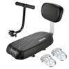 Bicycle Back Seat Bike Water Resistant PU Leather Soft Cushion Rear Rack Seat Children Seat With Back Rest Bicycle Accessories