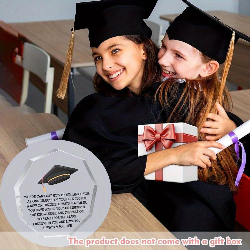 Graduation Gifts - Academic Decoration with Graduation Cap, Inspirational Keepsake for College, High School, Middle School - No Electricity Needed -