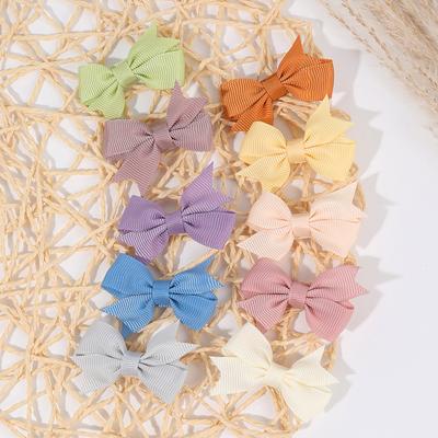 10 Stück Solide Schleifen Haarspangen Sets Süße Niedliche Schleife Haarspange Baby Mädchen Einfache Haarnadel Kinder Schule Kopfschmuck Haaraccessoires
