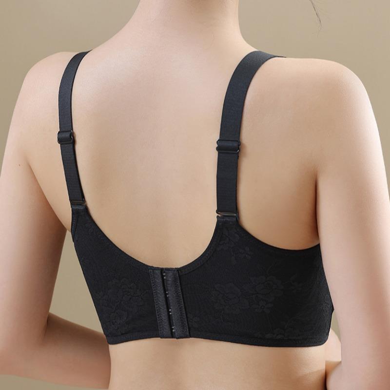 Slimming Bra for Large Breasts No Underwire Light Breathable Anti-sagging Side Breasts Plus-size Full-cup Bra