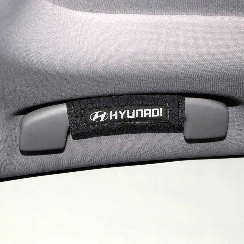tnjzl1 Car Interior Roof Handle Protective Cover Pad for Hyundai IX35 I20 I30 Azera Sonata Elantra Accent Santa Fe Genesis Tiburon