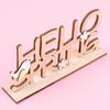 Wooden Charming Letter Figurines For Easter Holiday Decor And Atmosphere Festive