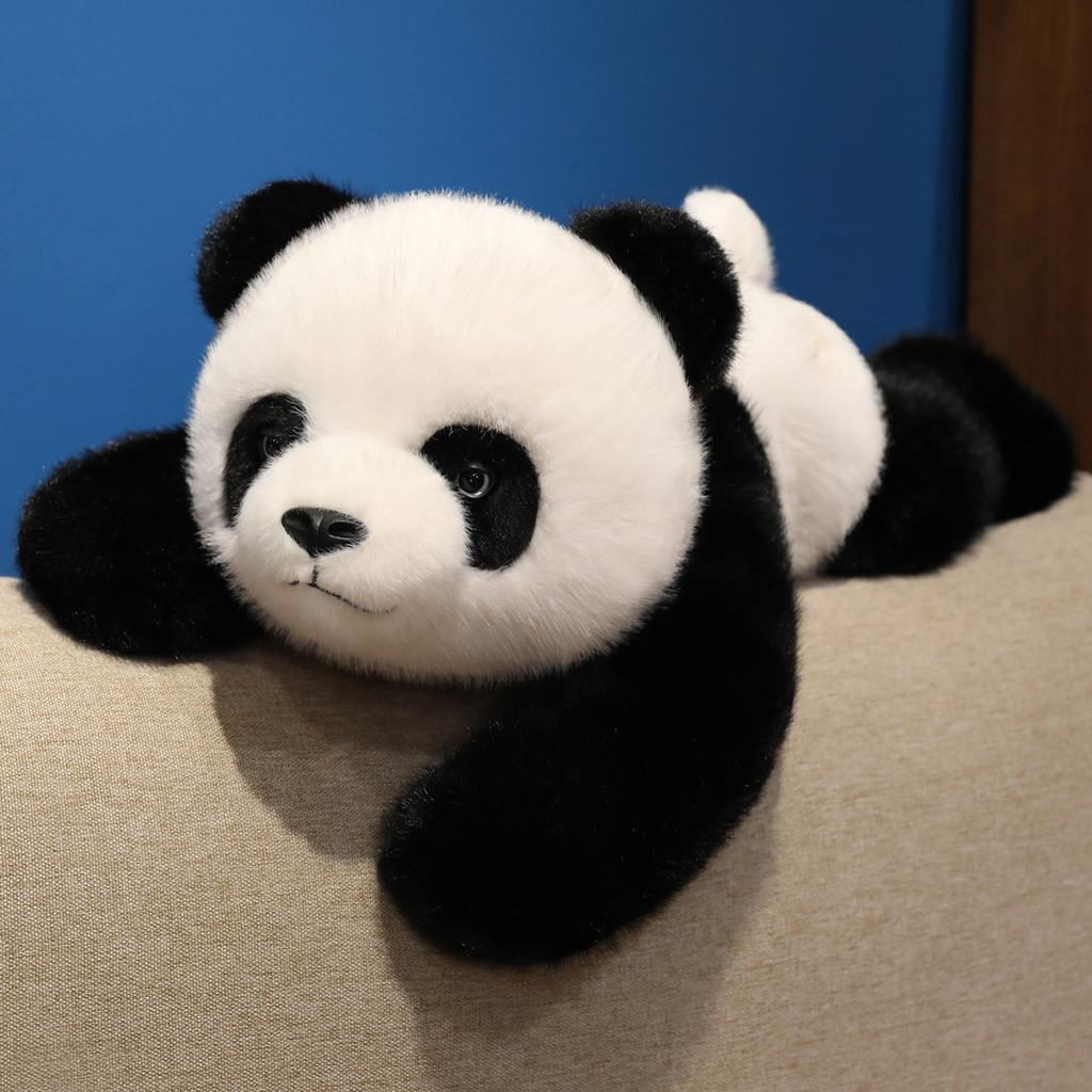 

Lying Posture Pig Panda Plush Toy With Pp Cotton Filling For Girls And Giftgiving Panda,30cm