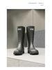 Herren High-Top Wasserdichte Rutschfeste Arbeitsstiefel: Strapazierfähige Gummistiefel für Angeln und Bauwesen