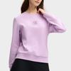 FILA Heritage Series Round Neck Letter Print Long Sleeve Sweatshirt Women sweatshirt Light-Lavender F11W518209FVT