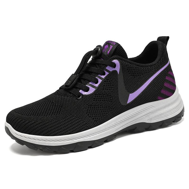 Shoes women's summer new breathable and comfortable travel shoes soft-soled running shoes outdoor sports shoes middle-aged and elderly walking shoes